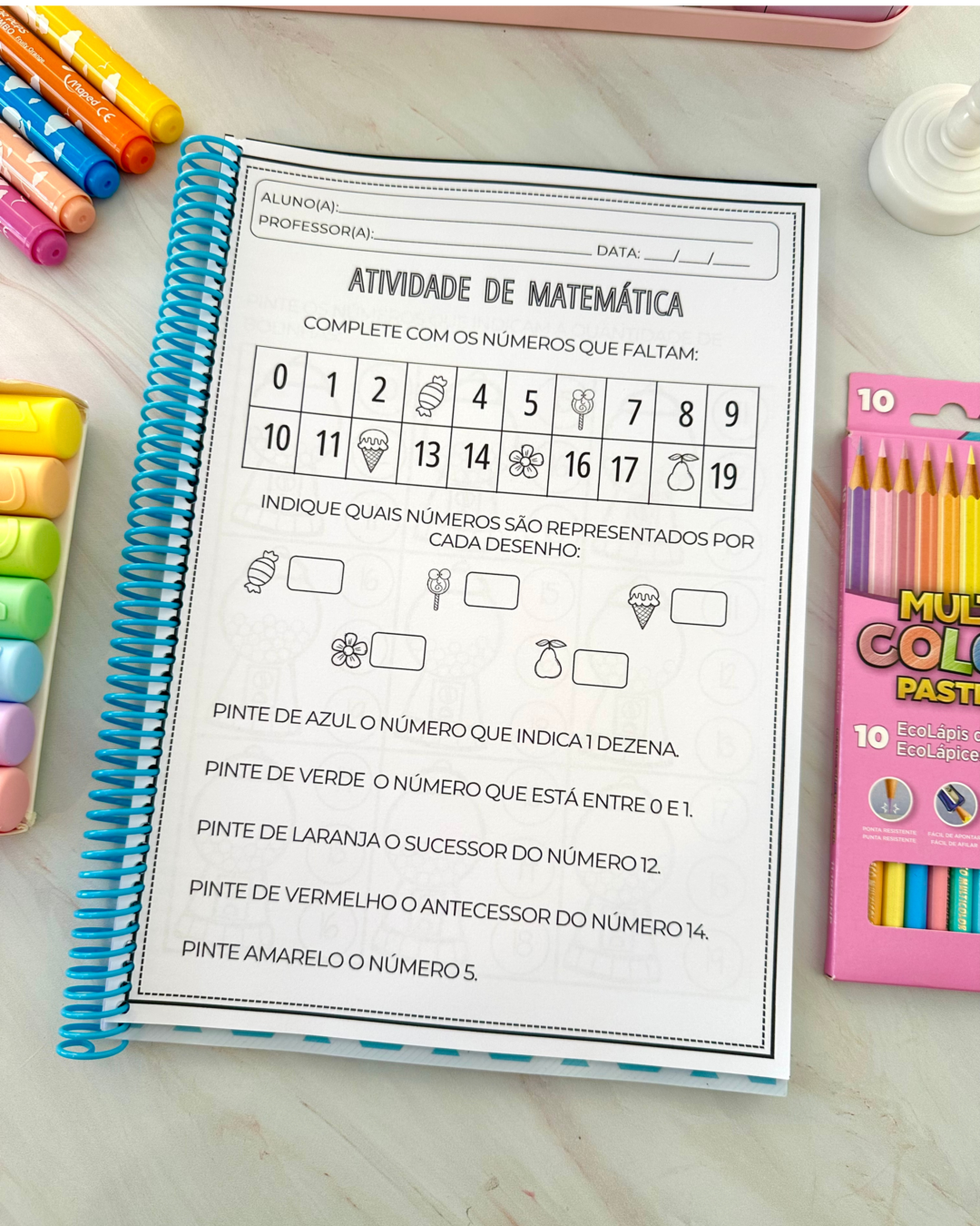 Apostila para trabalhar os numerais de 1 a 20 - Imagem 2