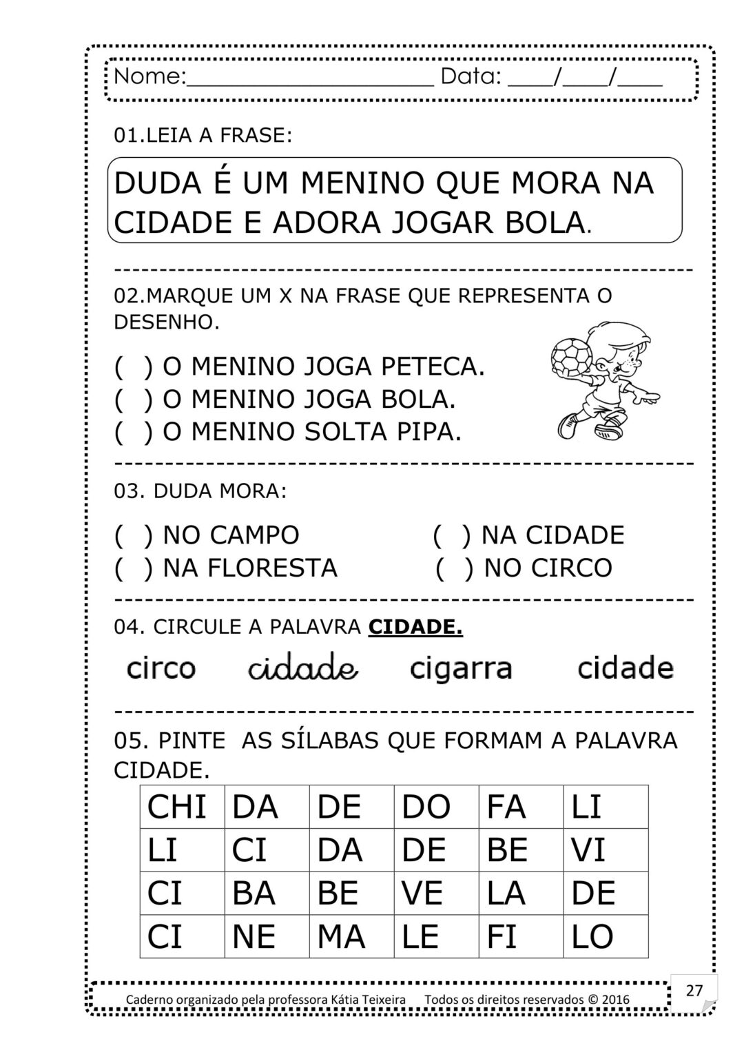 Pacote de Alfabetização Palavras Geradoras com 10 Apostilas - Imagem 9