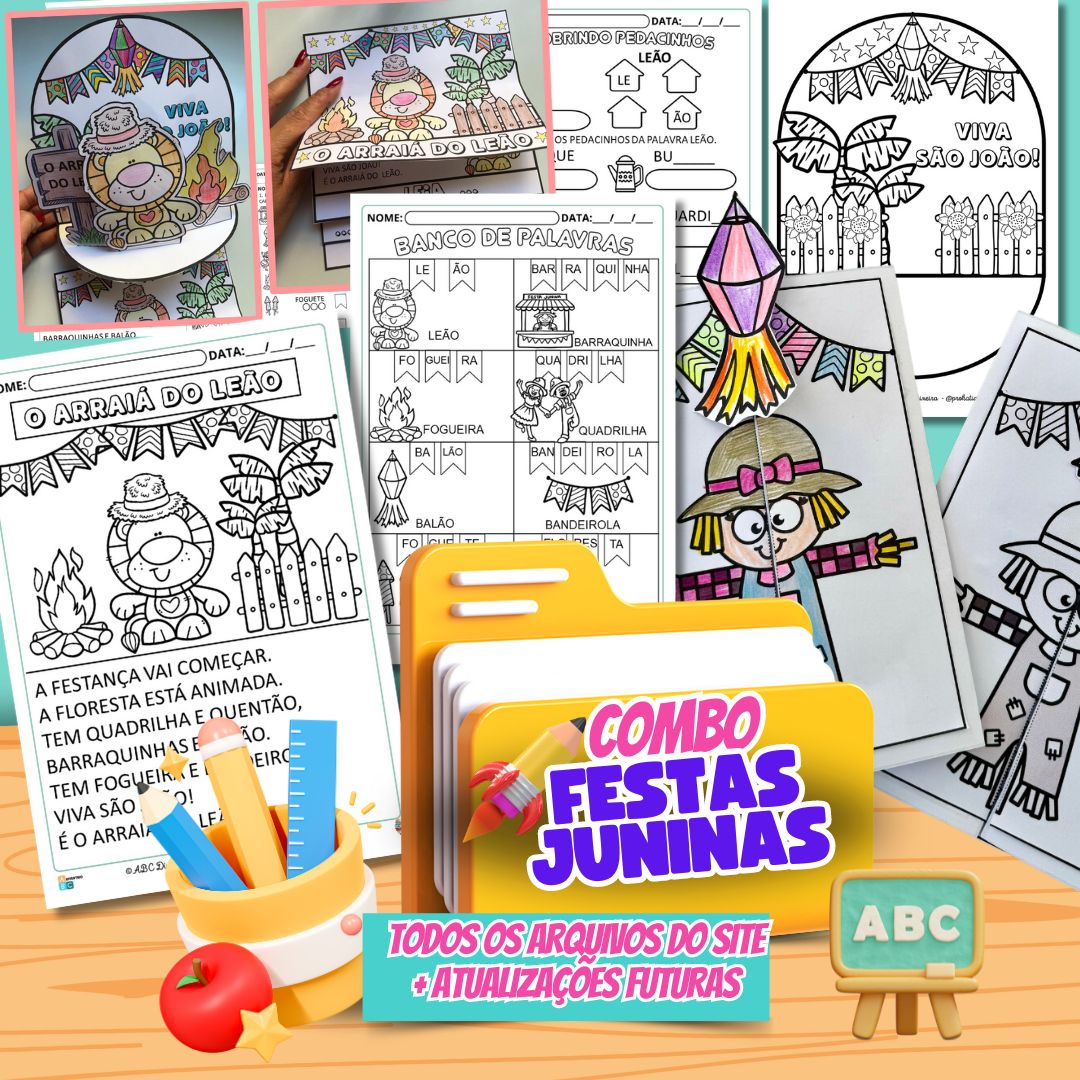 Combo de atividades e recursos Festas Juninas