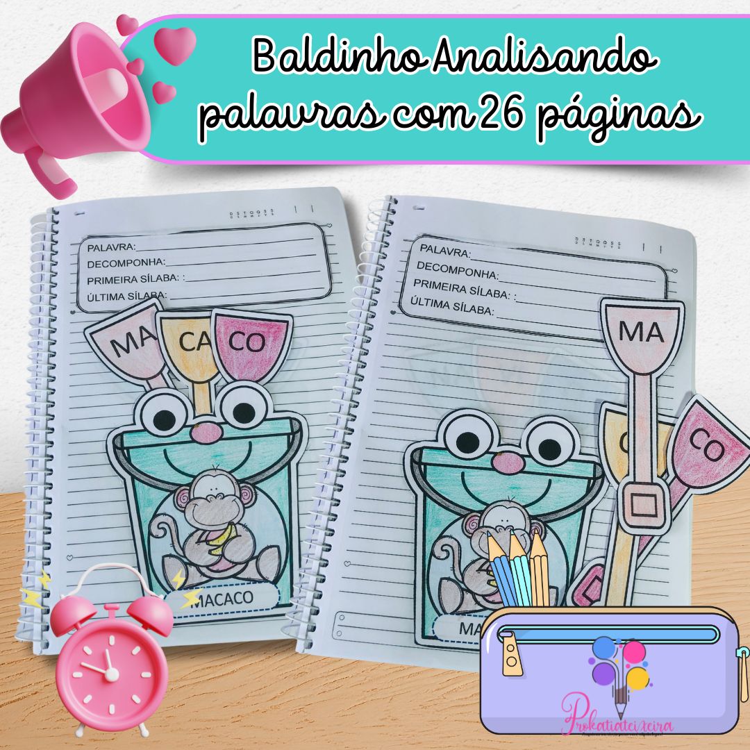 Baldinho Analisando Palavras com 26 páginas
