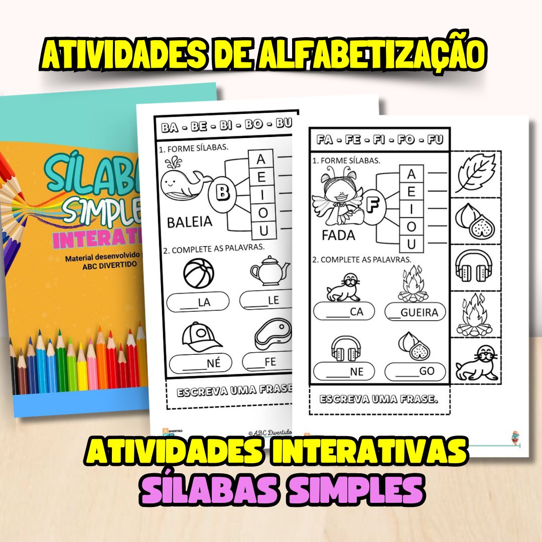 Atividades Interativas Sílabas Simples 01