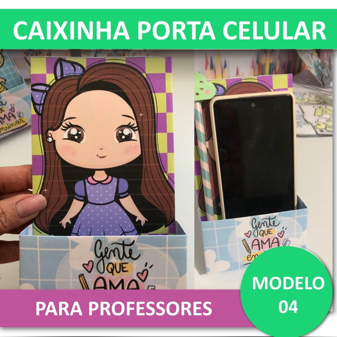 Caixinha Porta Celular Dia dos Professores M04 - Image 2