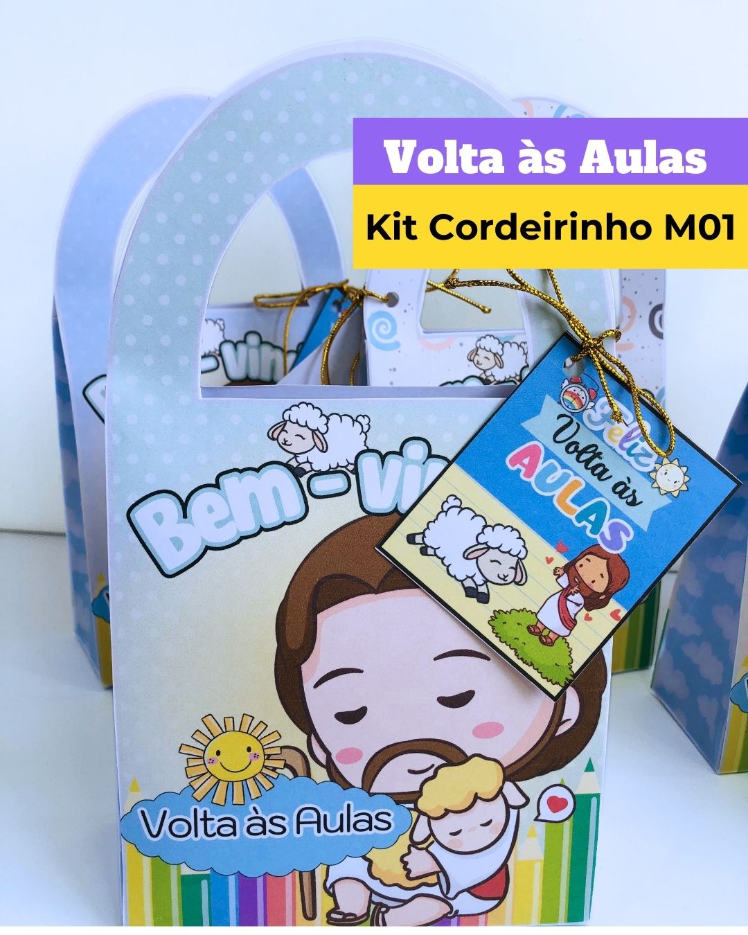 Caixinhas Volta às Aulas Cordeirinho 01
