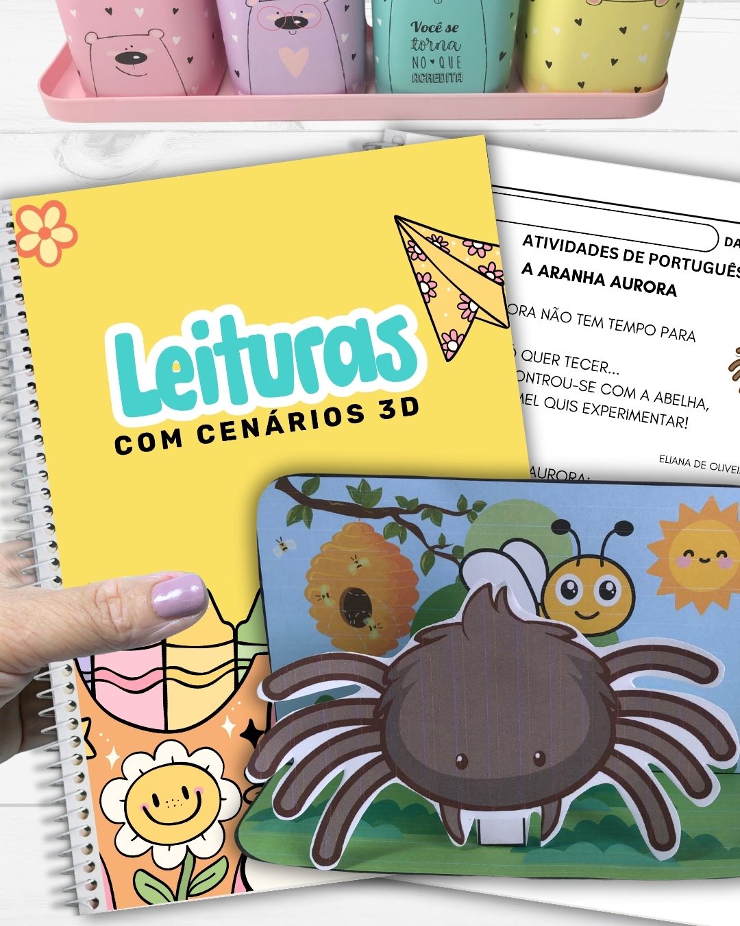 Pequenos Textos com Cenário 3D