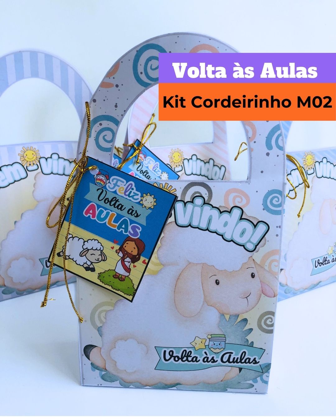 Caixinhas Volta às Aulas Cordeirinho 02
